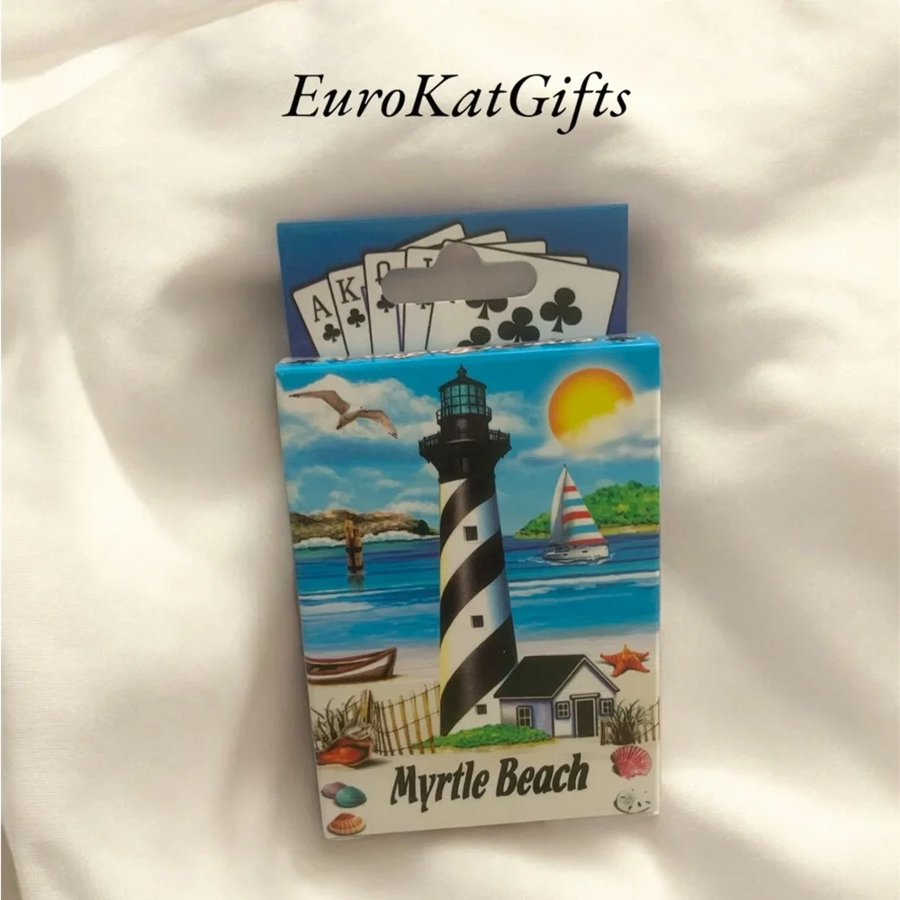 Vintage Playing Cards America Beach Vacation Theme Unopened 1 Deck of Cards NEW